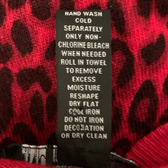 INC Animal Print Cardigan w/ Beaded Designs - Picture 13 of 13